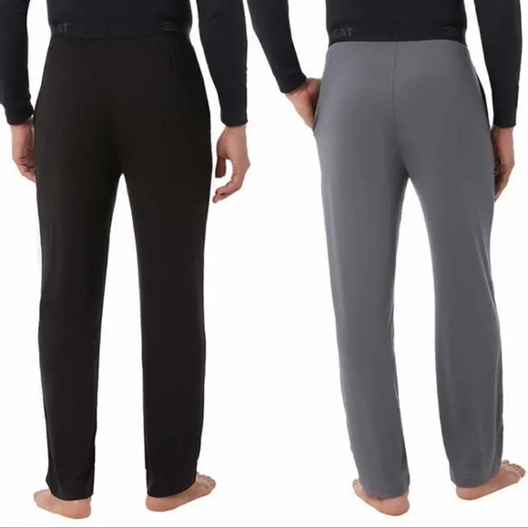 32 degrees men lounge pants 2pk medium Black And Grey - Picture 3 of 9